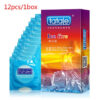 12PCS Erotic Condoms Ice and Hot Feeling Big Particles Spikes Condom G Point Stimulation Sexshop Contraception for Men Sex Toys