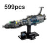 756c27fcf6d50099 HOT TOY NEW 557pcs Invisible Hand Spaceship Building Blocks Assembg Fit 75377 DIY Model Toys for Children Birthday Gift Set