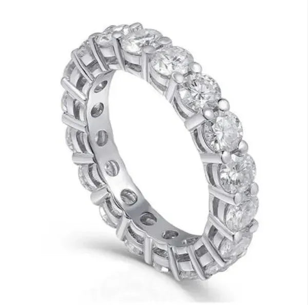 Elegant Promise Ring Sterling Sier Diamond cz Engagement Wedding Band Rings For Women Men Fine Jewelry Gift