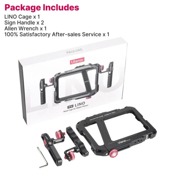 75911c84092d63cc Ulanzi Lino Smartphone Cage for iPhone 16 15 14 13 12 X XR XS Max Mini/Pro/Pro Max Smartphone Handle Grip Phone Vlog Video