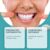 Snap-on Dentures Comfortable Adjustable False Teeth Silicone Upper Lower Veneers Resin Tooth Suitable for Mouth Shape