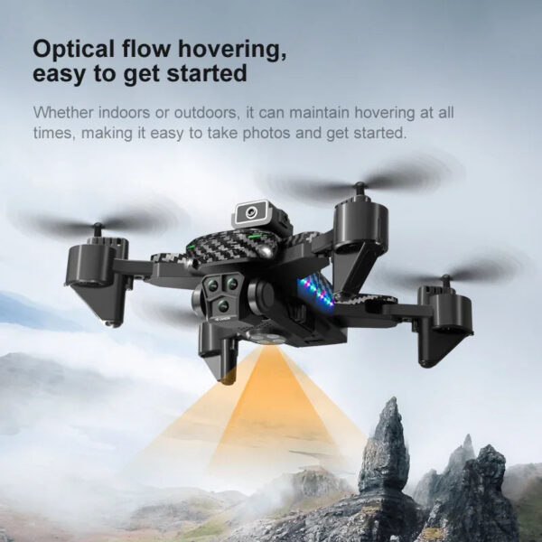7595a61ee4f96b80 New KY605S RC Drone 8K Professinal With Three Camera Wide Angle Optical Flow Localization Four-way Obstacle Avoidance Quadcopter