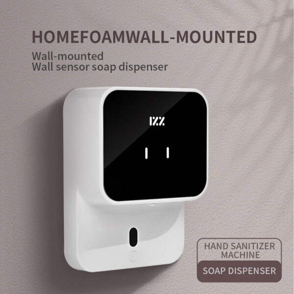 Liquid Soap Dispensers Rechargeable Wall-mounted 280ML Three-Speed Adjustment Automatic Foam Dispenser Hand Sanitizer hine