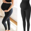759a42c7a860d51b Elastic High Waist Legg Skinny Maternity Clothes For pregnant Women Belly Support Knitted Leggins Body Shaper Trousers