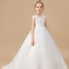 Kids' Princess Flower Girl Dress Wedding Ceremony First Communion Banquet Prom Night Celebration Event Ball Evening-Gown Party
