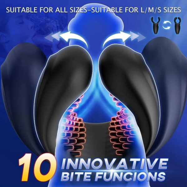 75b4be3201d4312d Trainers Massagers 10-Frequency Electric Glans Vibrators Men's Delay hines Bite Size Masturbators Sex Toys