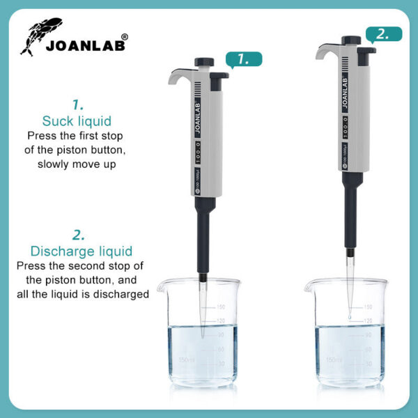 75c470b63b7d5874 JOANLAB Micrpette Laboratory Automatic Digital Adjustable Plastic Chemistry Lab Equipment With Pipette Tips