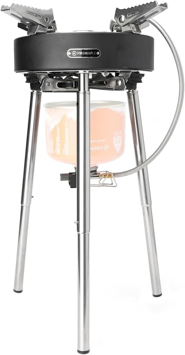 75e3116d836c7e8d Fire Maple Saturn X 4400W-11000W High-Power Camping Gas Stove Double-preheater Foldable Split Gas Burner with Adjustable Legs Portable Cooking Gas Stove with Carry Case