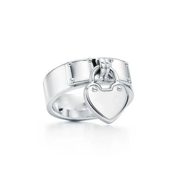 75ea4430027f67bf Designer Classic Open Double Sterling Sier High Quality Fashion Trend Couple Anniversary T Love Ring Christmas Gift First Choice