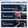 Car Jump Starter Pump Power Bank Lighting Portable Air Compressor 4 In 1 Cars Battery Starters Starting Auto Tyre Iator