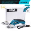 3.6V Multifunctional Electric Fabric Cutting hine Leather Scissors With Tungsten Steel Blades USB Rechargeable Tool