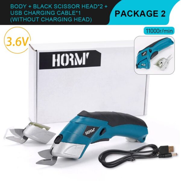 3.6V Multifunctional Electric Fabric Cutting hine Leather Scissors With Tungsten Steel Blades USB Rechargeable Tool