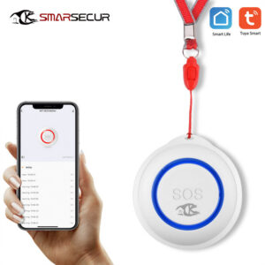 TUYA Smart WiFi Wireless SOS Emergency Home Burglar Alarm Sensor 2.4G Panic Button