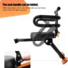 Kids Bike Seat with Handlebar Attachment, Detachable Front Mounted Child Bicycle Seats with Foot Pedals for Children 2~5 Years, Compatible with All Adult Mountain Bikes (Handle+Seat)