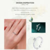 76055442bdd4fc28 Modian 925 Sterling Silver 10 Hearts Clear CZ Simulated Diamond Simple Wedding Bands Ring For Women Statement Engagement Jewelry