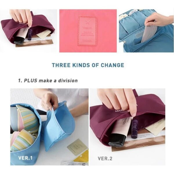 Portable Storage Bag Multi-function Bra Underwear Organizer Bags Toiletry Cosmetic Case for Outdoor Travel