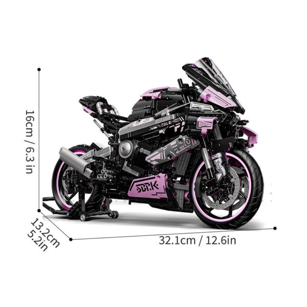 Technical 1000 RR 42130 Model Building Blocks Kit for Adults,Display Motorcycle Set with Authentic Features Gift Idea