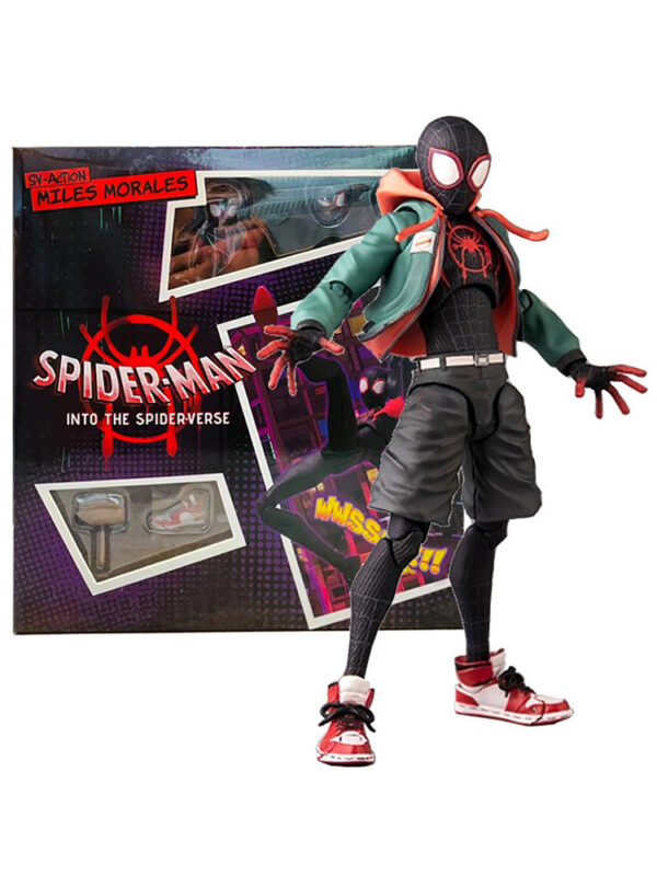 Sv Spiderman Miles Morales Action Figure Collection Sentinel Spider-Man Into the Spider Verse Figures Model Toys