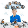 763ed9ab82c9e660 STEM 13-in-1 Education Toys DIY Building Science Experiment Kit for Kids Age 8-12 Solar Powered By Sun Robot Kits