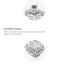 Modian Dazzling 925 Sterling Silver Clear CZ Heart Fashion Stud Earrings for Women Charm Wedding Statement Silver Fine Jewelry