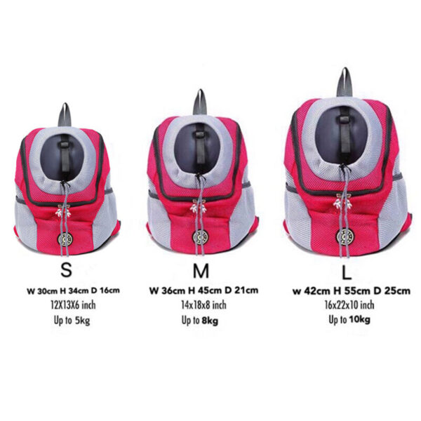7653c5ba4869993d New Double Shoulder Portable Travel Outdoor Carrier Pet Dog Front Bag Mesh Backpack