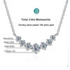 765c742581623a13 Moissanite Necklace for Woman Wedding Fine Jewely with Certificates 925 Sterling Sliver Plated 18k White Gold Necklace