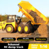7667a6f398c64e9c 1/18 Rc Truck Dumper Huina 1553 Excavator Crawler 9Ch 2.4G Radio Controlled Car Electric Vehicle Tractor Model Toys for Boy Gift