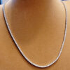 766b5c1df190538c Tennis necklace white Gold Filled Round cut 2/.2.5/3mm zircon Cz Hiphop Party wedding Pendants for women Bridal Jewelry