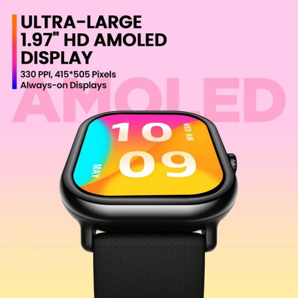 New Zeblaze GTS 3 Pro Voice Calling Smart Watch Ultra-big HD AMOLED Screen Health and Fiess Tracking Smartwatch for Men Women