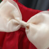 Solid Color Baby Girls Summer Smooth Cool Children Clothes Sweet Korean Style Kids Bowknot Party Evening Dresses 0 To 3 Years