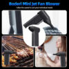 130000RPM Mini Jet Fan Electric Air Duster Adjustable wind speed Turbo Violent Blower Rechargeable with Light Car Cleaning