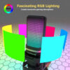 768b083b7c03720c Zealsound RGB USB Condenser Gaming Microphone Computer Professional Mic For PC PS4 PS5 Phone Recording Streaming Podcasting