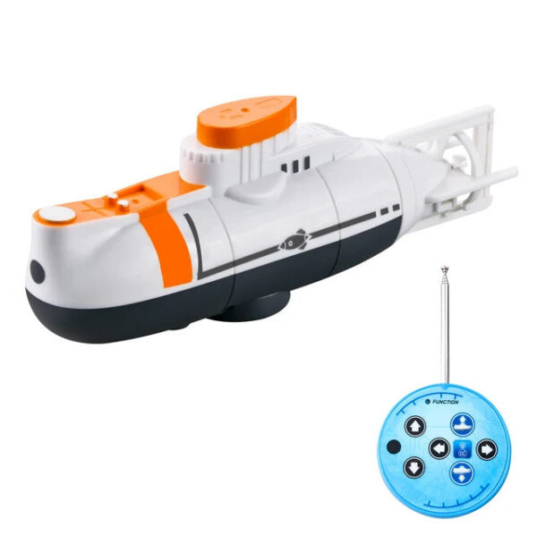 Mini RC Submarine 0.1m/s Speed Remote Control Boat Waterproof Diving Toy Simulation Model for Kids Christmas New Year Gift