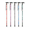 76994feb5b4467f2 Hiking Camping Mountaineering Printing Walking Stick Telescopic Baton Trekking Poles Folding Cane Crutches Pole Unisex