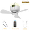 Portable Camping Tent Ceig Canopy 8000mah Rechargeable Wireless Fan Air Circulators with Remote Control Light