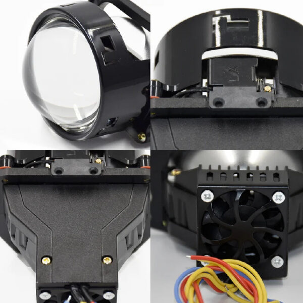 RONAN 3.0inch 45W Bi Led Two Reflector Lenses Car Headlight 2000LM 5500K For Hella 3R G5 Hi Lo Beam Lens Upgrade Retrofit