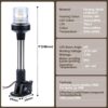 76c721ad42f69009 LED Fold Down Navigation Light, Sailing Signal Lamp, Marine Boat, Yacht Accessories, 12V, 25cm