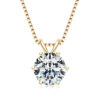 Lnngy 0.5ct-5ct Moissanite Pendant Necklace With Certificate For Women Original Real 925 Silver Chain Solitaire Drop Necklaces