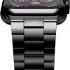 iiteeology Compatible with Apple Watch Band 49mm 45mm 44mm, Upgraded Solid Business Stainless Steel Band for Apple iWatch Series 9/8/7/Ultra,Silver