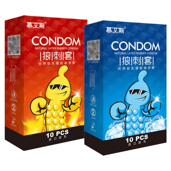 770250623f2a81c8 G spot Condoms 10PCS Particles for long sex Delay Ejaculation thin Condoms Big dotted Stimulation Penis Sleeves Adult Sex Toys