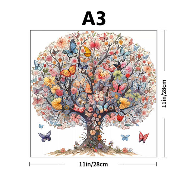 771664754999a994 Tree of Life Creative Wooden Puzzle Irregular fragmented wooden toys Handmade decorations - Christmas gifts, birthday gifts
