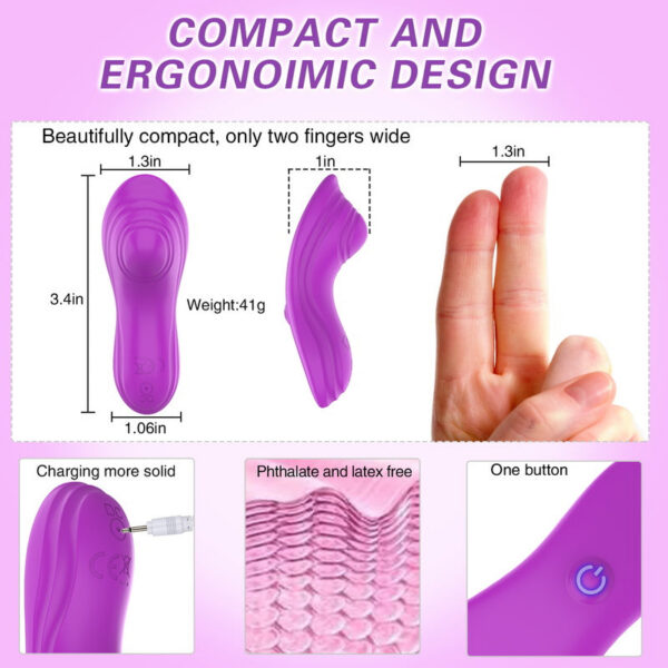 7716fc9f709104e1 Wearable Vibrator for Women Clit Stimulator Wireless Bluetooth APP Control Magnetic Wear Vibrating Female Masturbator Sex Toys