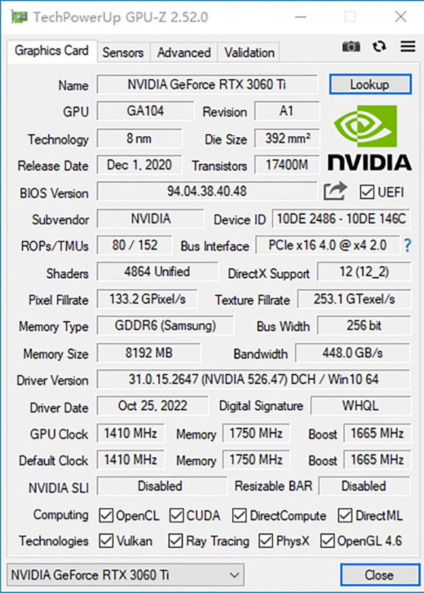771cb9b985cb5569 MLLSE RTX 8GB Graphics GDDR6 256Bit PCI Express 4.0 ×16 8Pin NVIDIA GPU Rtx 3060Ti Gaming Card Placa De Video