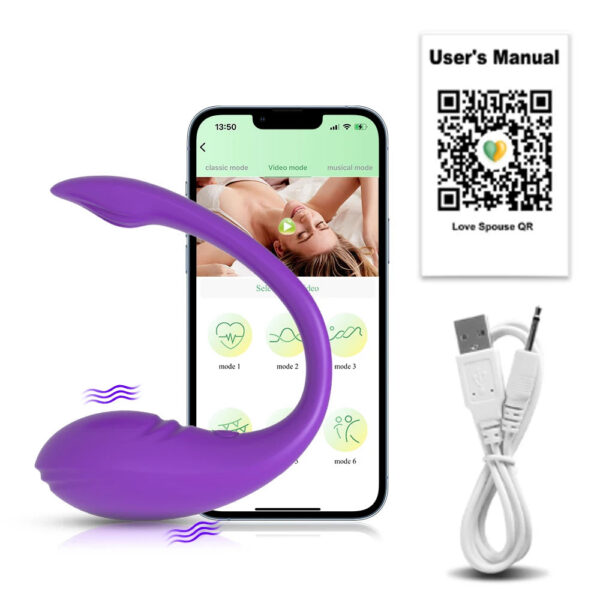 772049275974771a Sex Toys Bluetooths Dildo Vibrator for Women Wireless APP Remote Control Vibrator Wear Vibrating Panties Toy for Couple Sex Shop