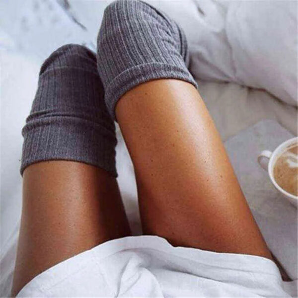 772e3d39e3aad0d2 Thigh Girls Winter Warm Long Women Sexy Stocking Medias Pantyhose Stockings Knitted Knee High Socks Y1119