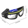 7731dc80380ab6ea New XTE multifunctional glasses light with Type-C charging, warning headlamp, compact and portable, touch-sensitive headlamp