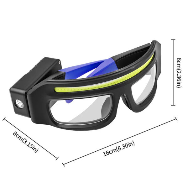 7731dc80380ab6ea New XTE multifunctional glasses light with Type-C charging, warning headlamp, compact and portable, touch-sensitive headlamp