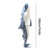7746575be4163ae0 1pc New Shark Adult Wearable Winter Warm Blanket Hooded Playsuit Onesie Funny Sleeping Bag For Slumber Party