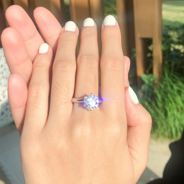 7753d2a2c8e21707 Knobspin Original Sterling Sier Ring Moissanite Diamonds with Certificate Fine Jewelry Wedding Engagement Rings for Women
