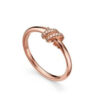 Womens Designer Rope Twisted Diamondless Set with Diamond Popular Fashion Classic Versatile Single Double Ring Multi Size